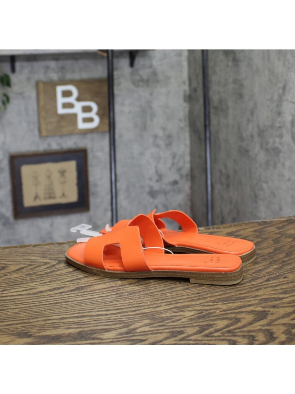 A New Day Nina H-Band Slide Sandals 92244961 Orange 6M - Picture 2 of 10